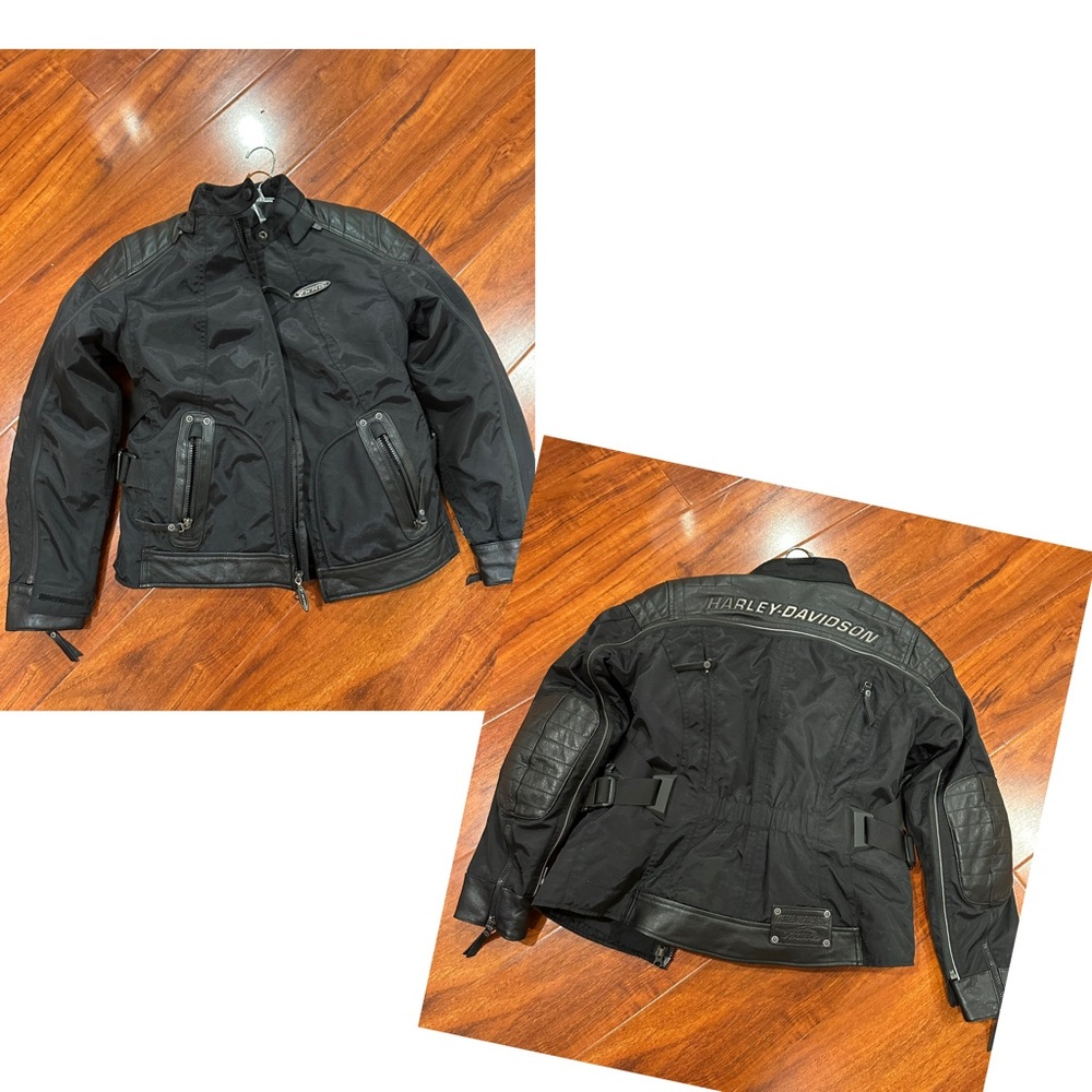 Harley-Davidson Black FXRG Jacket cowhide leather with armor & FXRG Liner size S